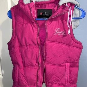 Guess hooded vest- girls M